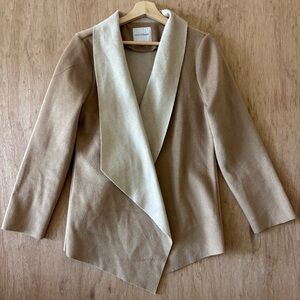 Dictionary beige and Tan Jacket size M Excellent condition